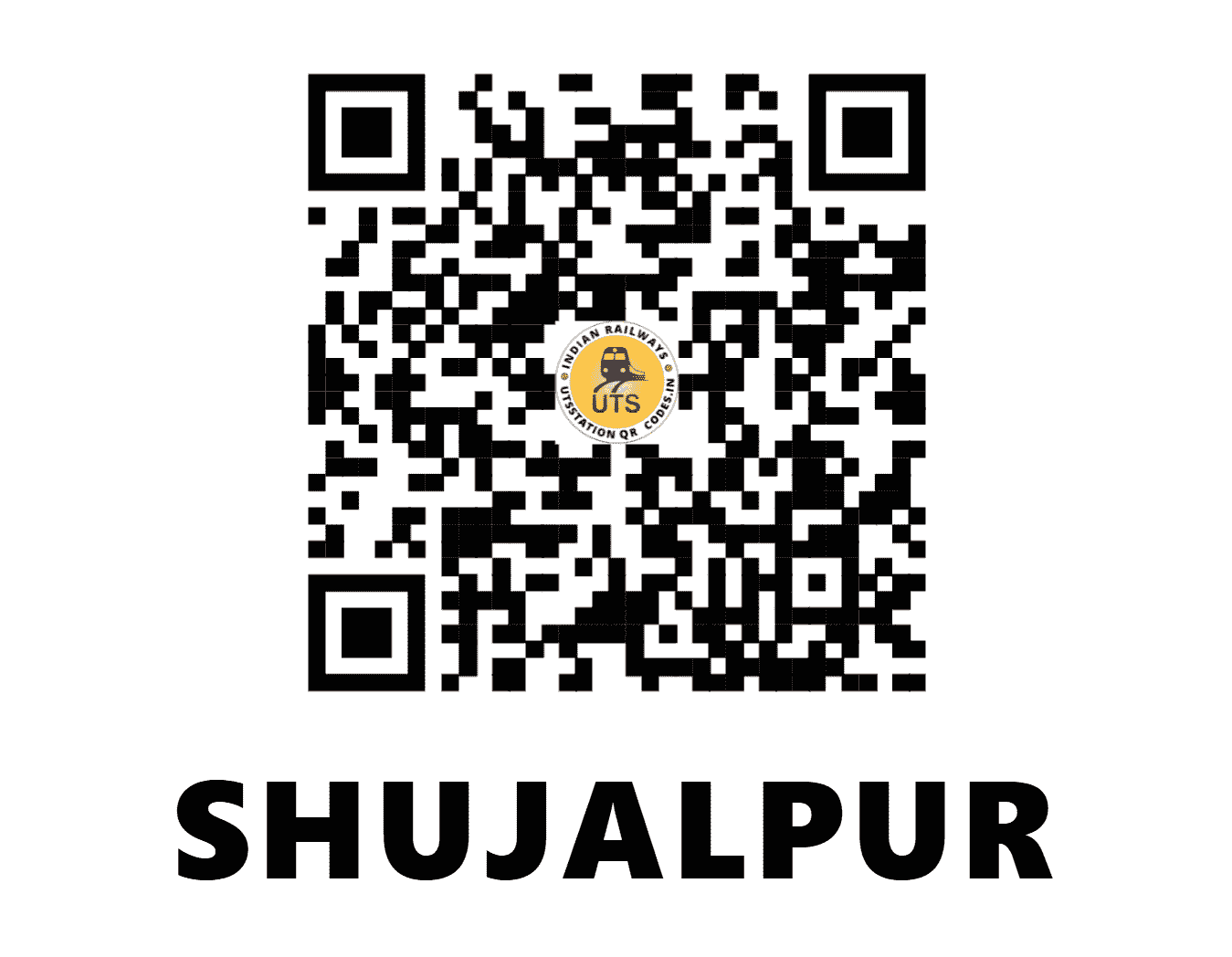 UTS QR Code for SHUJALPUR - SJP (WR - MADHYA PRADESH)